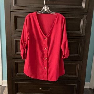 Deep red Blouse